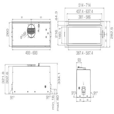 Вытяжка кухонная Elica LANE SENSOR IX/A/52 Винница