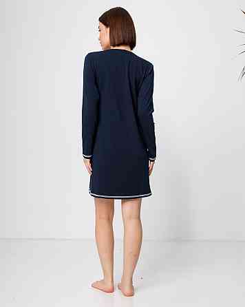 Туніка з довгим рукавом Nicoletta 83611 XL, Синій Київ