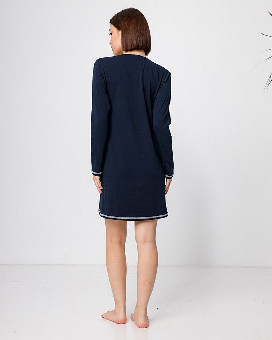 Туника с длинным рукавом Nicoletta 83611 XL, Синий Киев - изображение 3