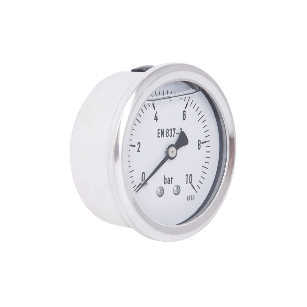 Манометр гліцериновий Thermo Alliance Forte d63 мм, 1/4"Н із заднім під'єднанням (латунь) 0–10 барів TAF171G10B Київ - фото 4