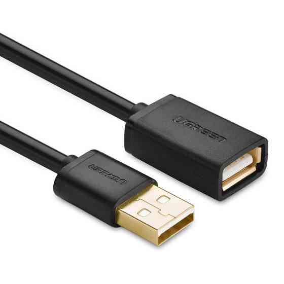 USB кабель удлинитель Ugreen USB 2.0 US103 (AM / AF штекер - гнездо, Черный, 2м) Николаев