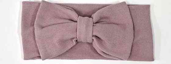 Пов'язка для дівчинки пудра Бантик Київ