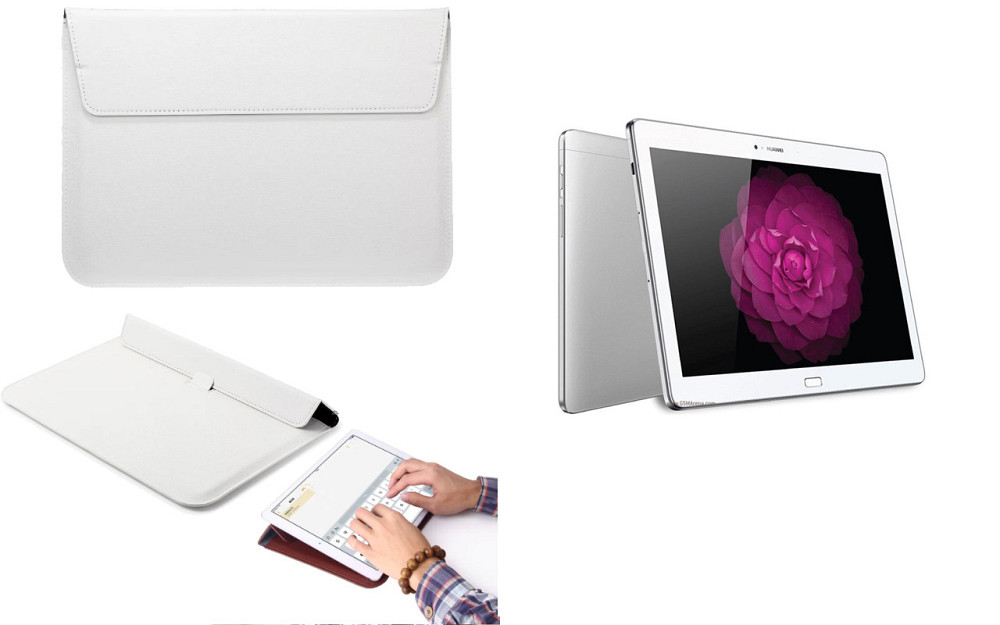 Чехол-конверт VitoCase для HUAWEI MediaPad M2 10.0, с функцией подставки для планшета Белый Киев - изображение 1