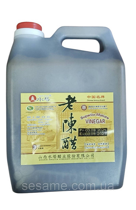 Тёмный рисовый уксус Чинкиангский канистра 2,5л (Китай) Харьков - изображение 1