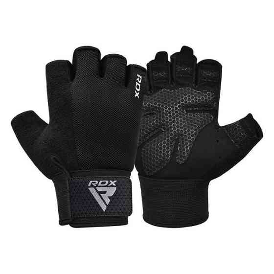 Рукавички для фітнесу RDX W1 Half Black Plus XL Каменское