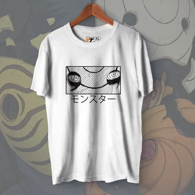 Футболка для подростка мальчика с принтом Наруто Глаза Обіто Black Edition Размер 160 Anime10021 Днепр - изображение 1