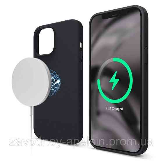 IPhone 12 12pro Чохол Silicone Case + MagSafe (red) Одеса