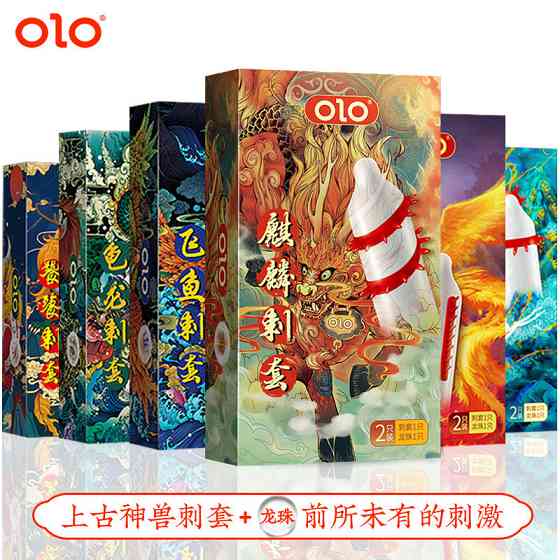 Презервативи стимулюючий з вусиками OLO Dragon з силіконовою змазкою 18 см 2 шт. Вінниця