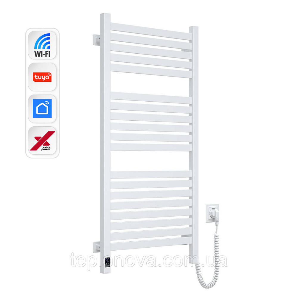 Електрична сушарка для рушників NAVIN Авангард X 480х1000 Sensor з WI-FI правобічна, біла Чернівці - фото 2