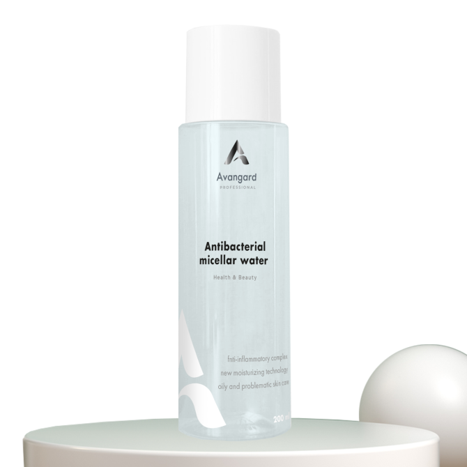 Антибактериальная мицеллярная вода для жирной и проблемной кожи Anti-inflammatory effect A_Avangard Professional 200 мл Киев - изображение 1
