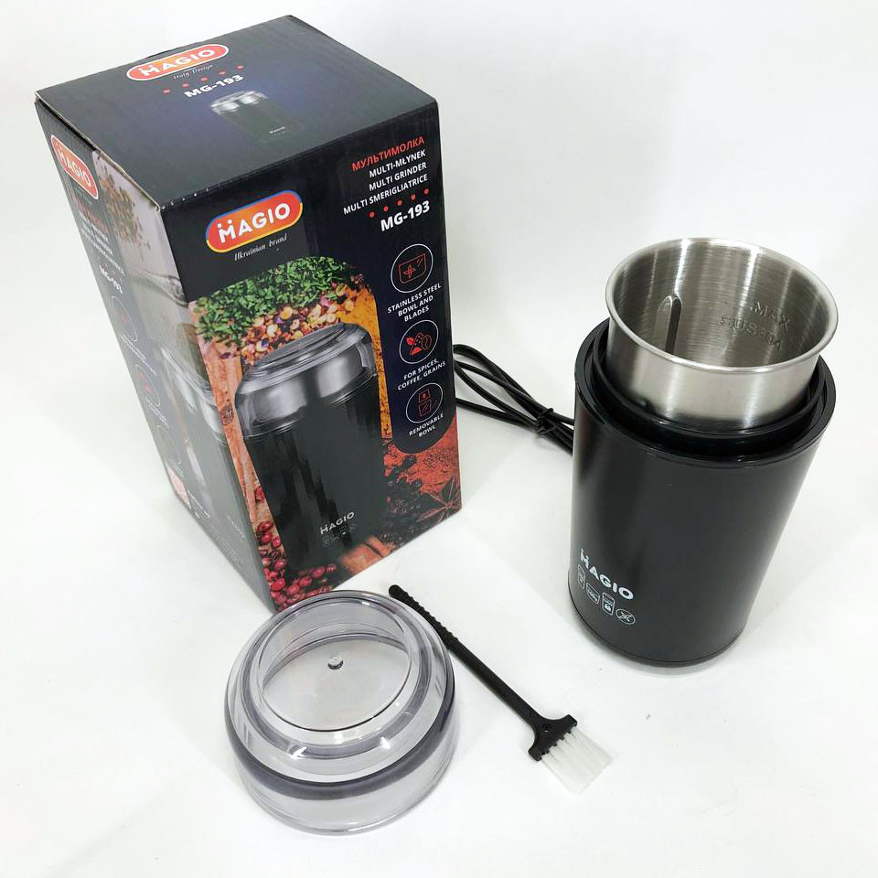 Апарат для измельчения кофе MAGIO, Универсальная бытовая кофемолка, Кофемолка для кофе и сахара SZ-65 Львов - изображение 3