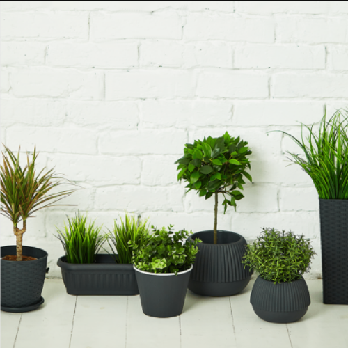 Вазон Ротанг з підставкою 16*15см граніт Алеана Житомир - фото 2