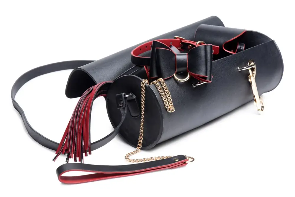 Набір БДСМ з дорожньою сумкою Master Series: Bow — Luxury BDSM Set With Travel Bag, 11 предметів Львів - фото 2