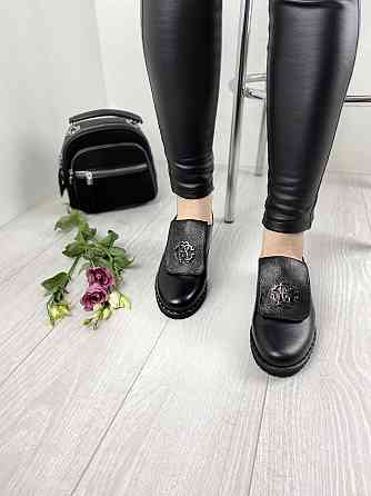 D and V Туфлі жіночі D and V 2031 чорні (весна-осінь, шкіра натуральна) (2244) Коломия