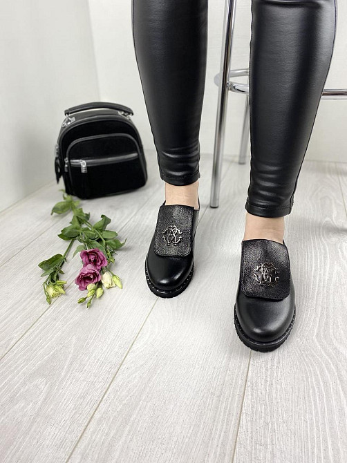 D and V Туфлі жіночі D and V 2031 чорні (весна-осінь, шкіра натуральна) (2244) Коломия - фото 5