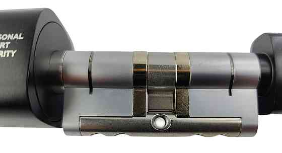 PES Cylinder 2 цилиндр со сканером отпечатков пальца черный Киев