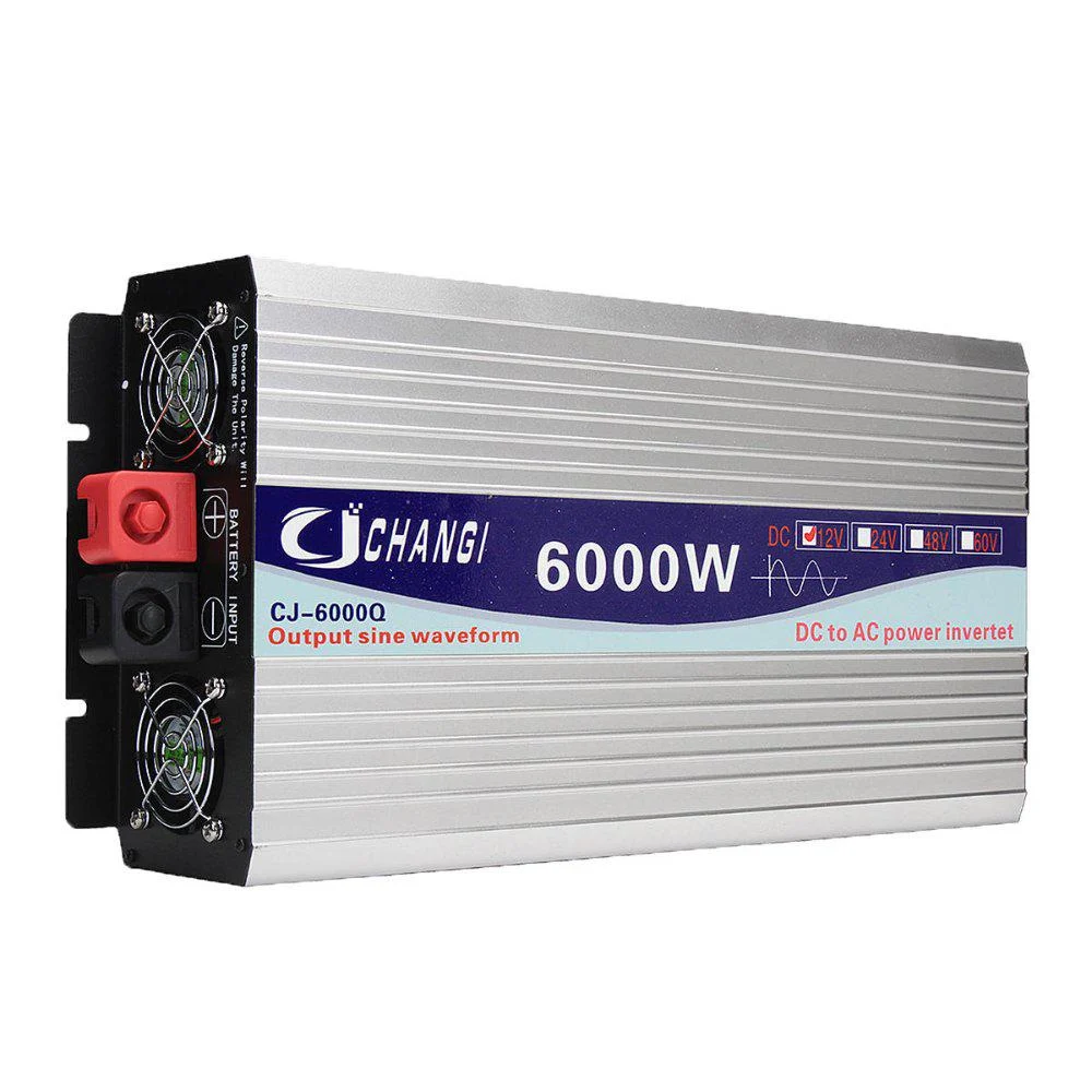 Инвертор преобразователь напряжения Changi CJ-6000Q 6000W 12V 24V 48V DC-AC 220V чистый синус Винница - изображение 2