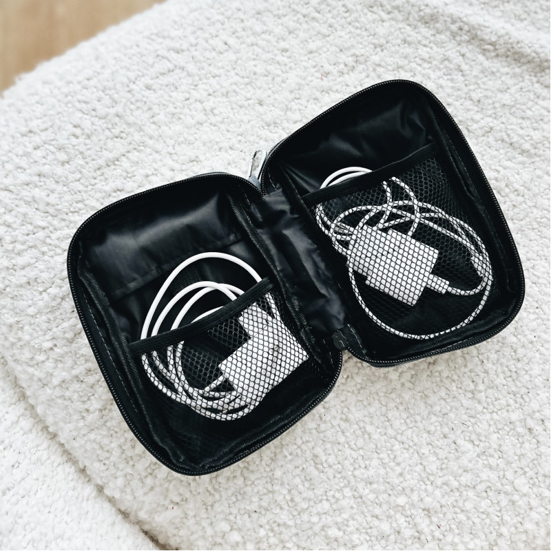 Дорожный органайзер для зарядок 18x12x3,5 см (Синий) Сумы - изображение 3