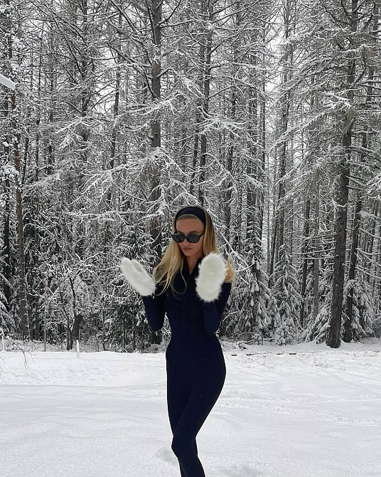 Женский базовый утепленный комбинезон в рубчик с начесом 44/46 Одесса - изображение 7