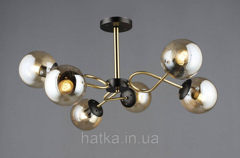 Люстра A4419/6 Мідь + Чорний Київ - фото 1