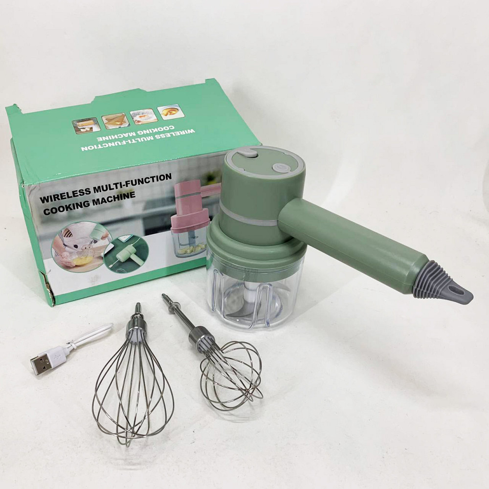 Ручной беспроводной миксер-измельчитель 2 в 1. Цвет: зеленый OH-95 Львов - изображение 4