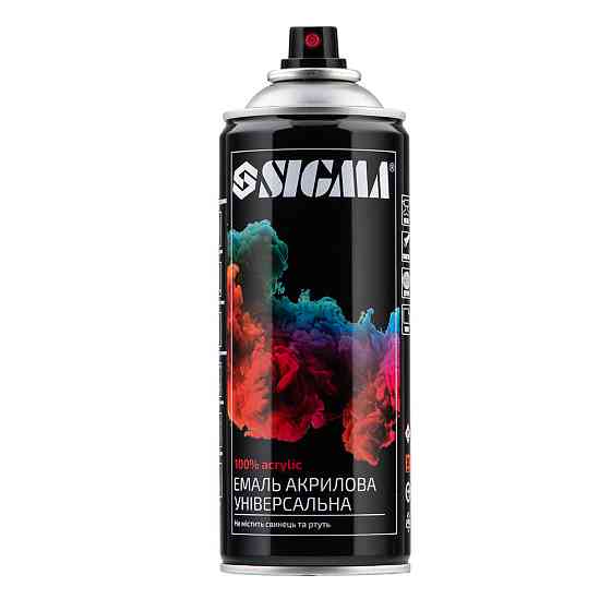 Эмаль аэрозольная акриловая 400мл RAL 5002 ультрамариново-синий глянец SIGMA (2737141) Киев