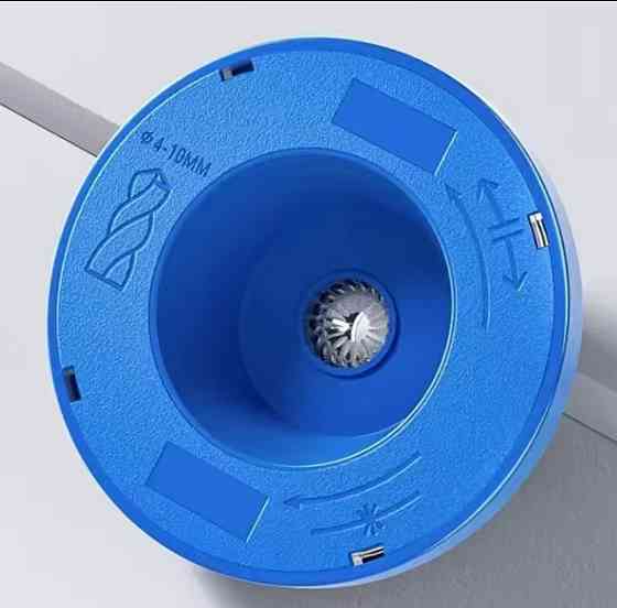 Насадка пылесборник для электрической дрели сверло от 4 до 10 мм синий Киев