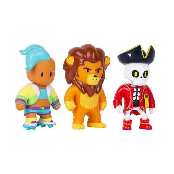 Набір колекц. фігурок Stumble Guys - Велоцит, Леонідас, Капітан Нохарт Дніпро