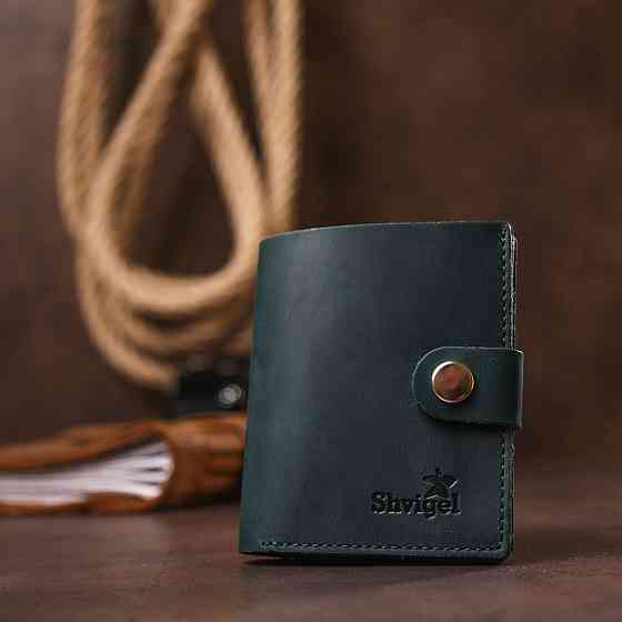 Компактное винтажное портмоне Зеленый (SHVIGEL) Киев