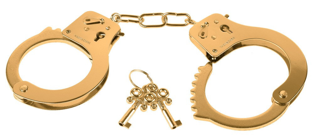 Наручники - Fetish Fantasy Gold Metal Cuffs Sex Aura Київ - фото 2