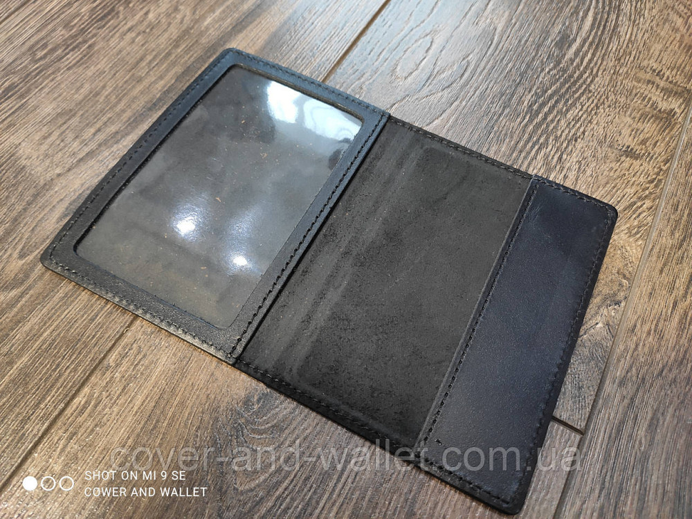 Шкіряна обкладинка на військовий квиток ДШВ Київ - фото 4