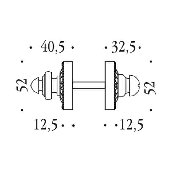 Накладка Colombo KIM19 BZG 6 B ottone naturale Impero Київ
