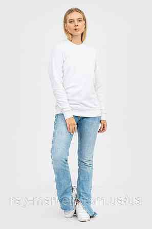 Світшот базовий утеплений Ray Basic жіночий білий (U0301W-White) XL Київ