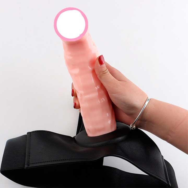 Реалістичний порожнистий страпон 20*4,6 см - Тілесний Вінниця - фото 1