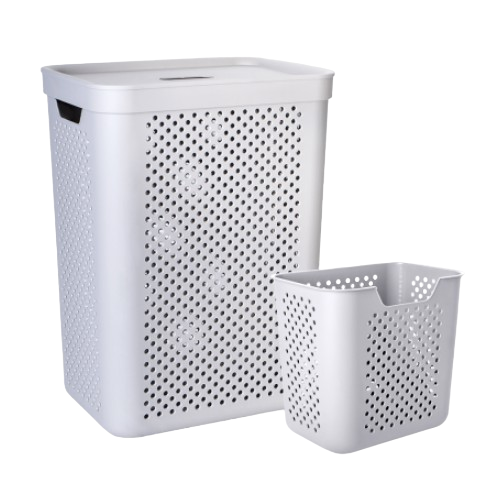 Кошик для білизни 45л з органайзером какао Simple Алеана Житомир - изображение 2