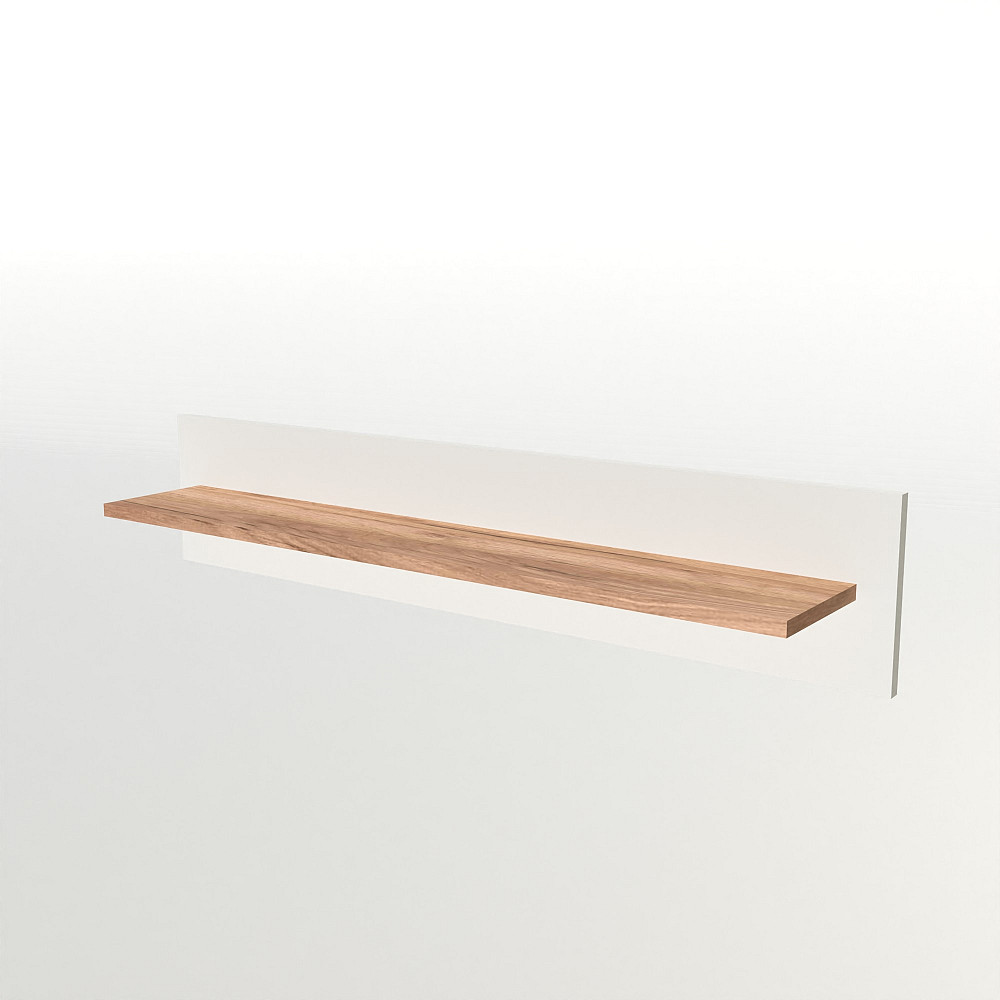 Полка настенная Эверест Нордик-1000 Белый + Дуб крафт золотой (DTM-5523) Львов - изображение 2