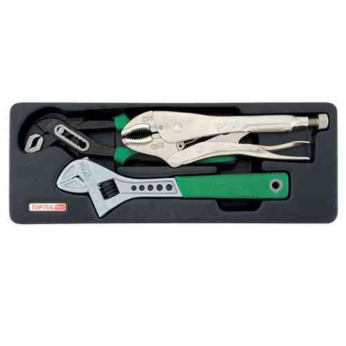 Набір шарнірно-губцевого інструменту 3 од. (в ложементі) TOPTUL GBAT0303 Одеса