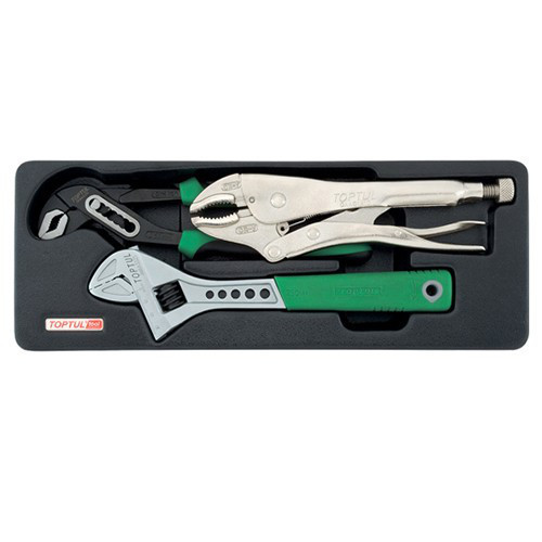 Набір шарнірно-губцевого інструменту 3 од. (в ложементі) TOPTUL GBAT0303 Одеса - фото 1