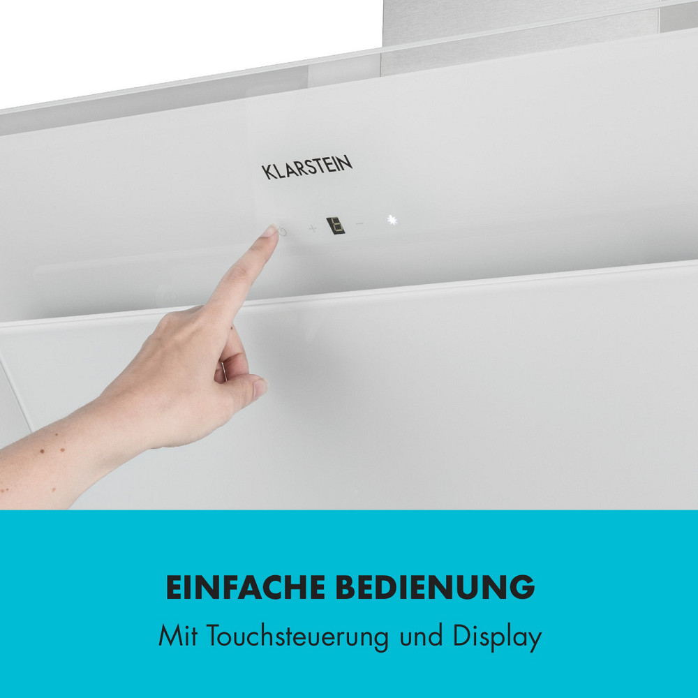 Вытяжка Sabia 90 90см 600м³/ч Светодиоды 3 уровня мощности белый белый (Германия, читать описание) Ровно - изображение 8