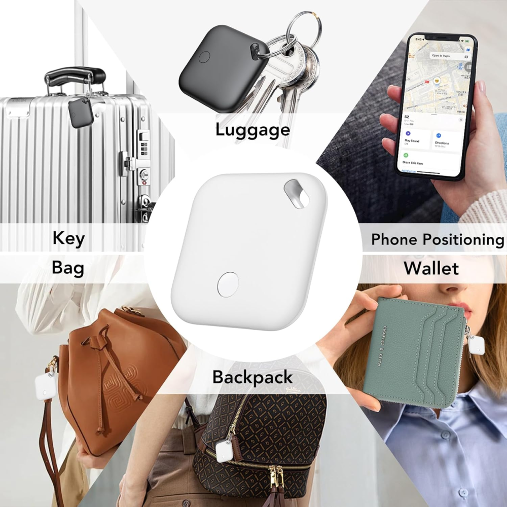 Bluetooth трекер CASCHO Air Tracker Tag 4 шт для Apple Find My, пошук ключів і багажу, IP67, iOS Київ - фото 7