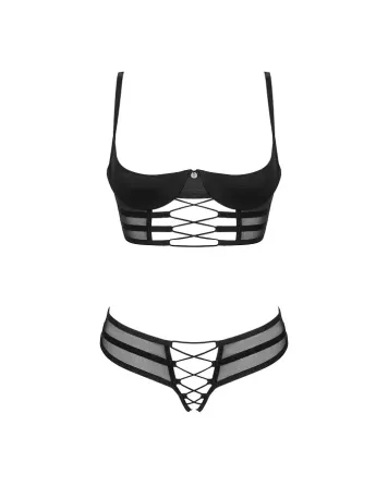 Комплект Obsessive Roxelia 2-pcs crotchless set XL/2XL Львів