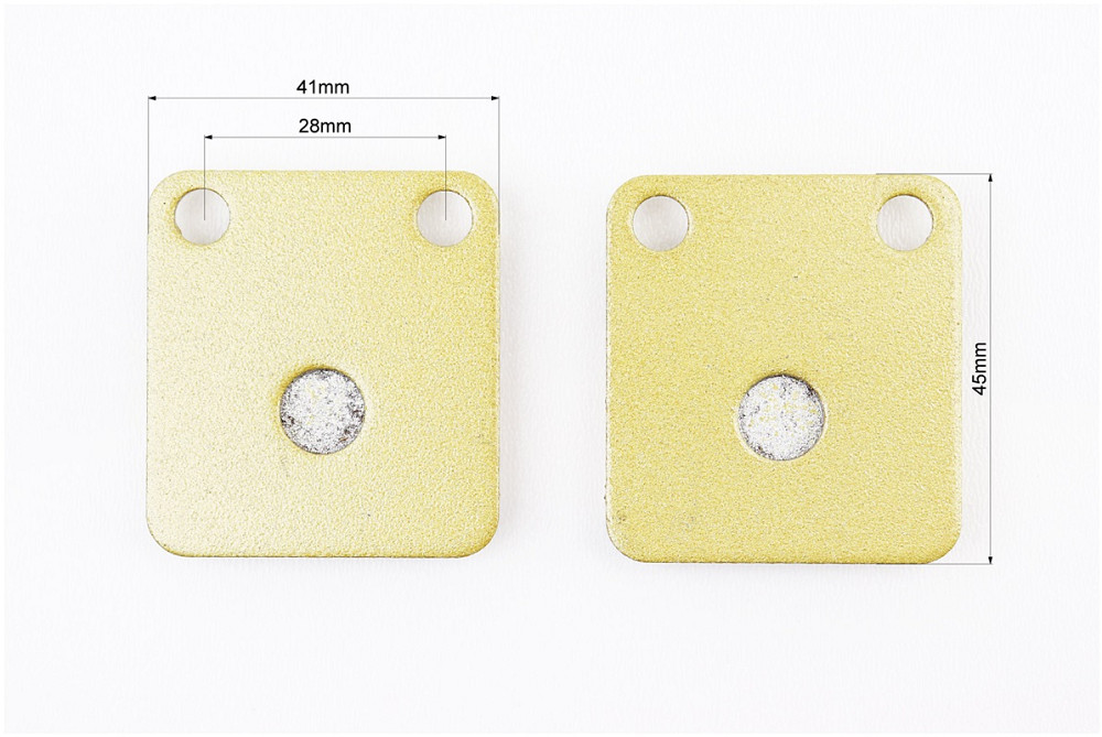 Гальмівні колодки (дискові) "квадрат" Viper - RACE/STORM/GY6 к-кт 2шт, жовті Киев - изображение 2