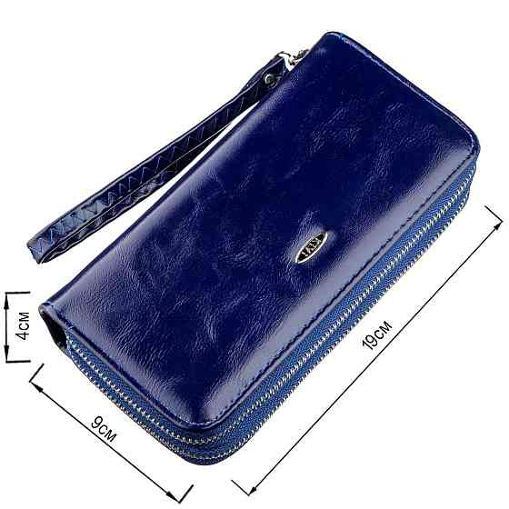 Гаманець жіночий з екокожі KIVI 19050 Синій Київ