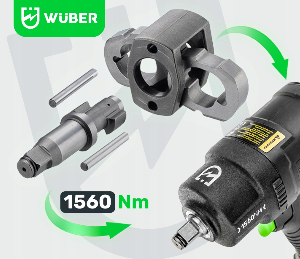 Гайковерт пневматический ударный 1560Нм 1/2 Wuber (Польша) Киев - изображение 8