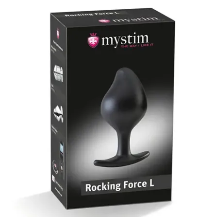 Силіконова анальна пробка Mystim Rocking Force L для електростимулятора, діаметр 4,7 см Львів