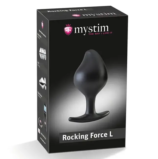 Силіконова анальна пробка Mystim Rocking Force L для електростимулятора, діаметр 4,7 см Львів - фото 6