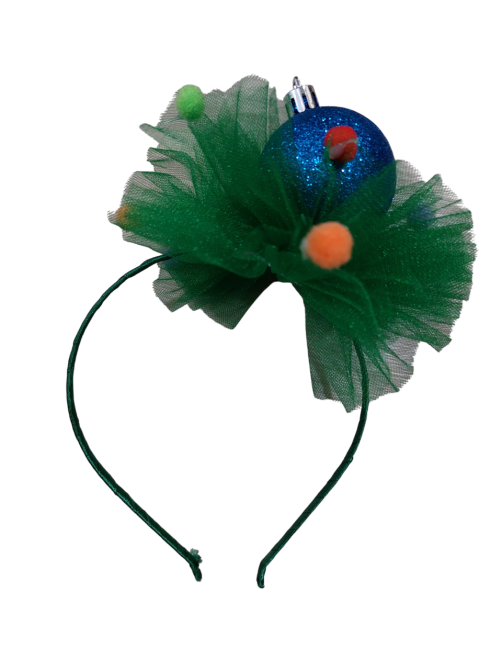 Новорічний обруч на голову з кулькою для свята one size різнобарвний Київ - фото 1