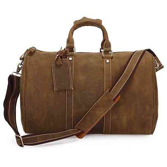 Сумка дорожная Vintage 14050 из винтажной кожи Коричневая Киев