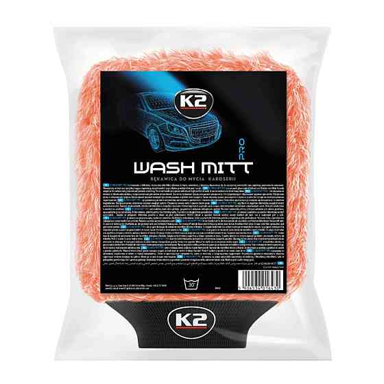 Губка-рукавичка з мікрофібри для ручного миття автомобіля K2 Wash Mitt Київ