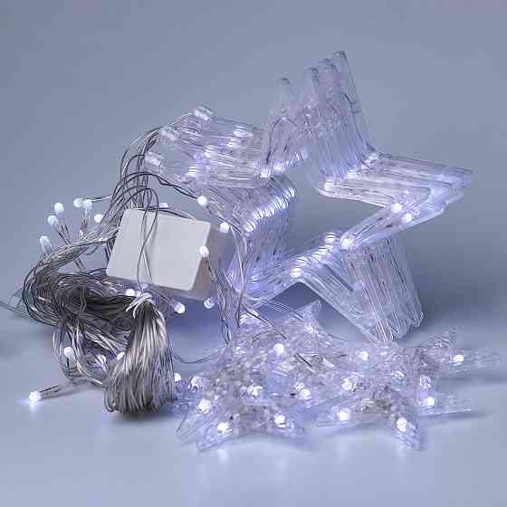 Гирлянда штора "Зірки" на 108 LED лампочок 3х0,7 м Київ